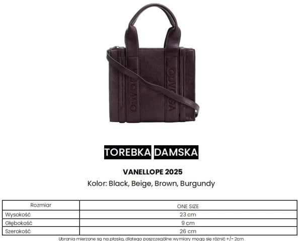 Torebka damska OLAVOGA VANELLOPE 2025 - maWer Fashion