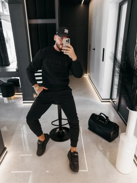 Komplet męski OLAVOGA NOURE 2026 czarny - maWer Fashion