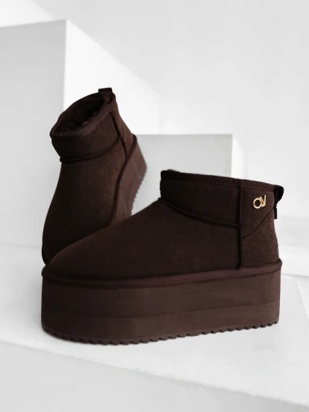 Buty damskie śniegowce OLAVOGA MISTY 2025 brąz - mawershop