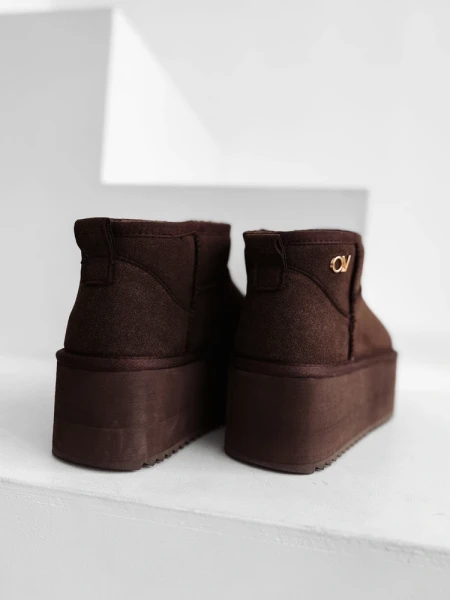 Buty damskie śniegowce OLAVOGA MISTY 2025 brąz - mawershop