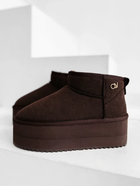 Buty damskie śniegowce OLAVOGA MISTY 2025 brąz - mawershop