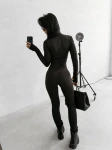Kombinezon damski OLAVOGA NATIA 2026 czarny - maWer Fashion