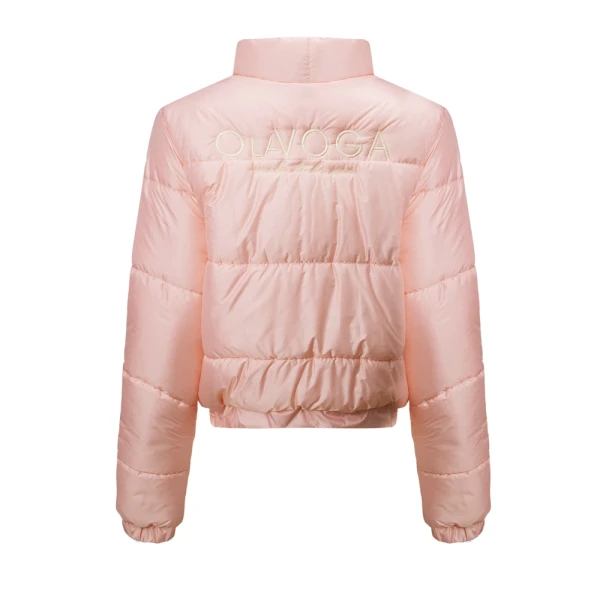 Kurtka damska OLAVOGA PUFFA 2026 pudrowy róż - maWer Fashion