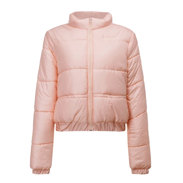 Kurtka damska OLAVOGA PUFFA 2026 pudrowy róż - maWer Fashion
