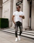 Spodnie męskie OLAVOGA CRIMSON 2023 czarne - maWer - Fashion