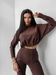 Komplet damski OLAVOGA ASHWOOD 2025 brąz - maWer Fashion