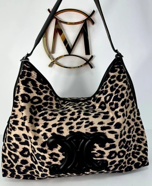 Torebka damska shopper Celine MASSIMO CONTTI panterka
