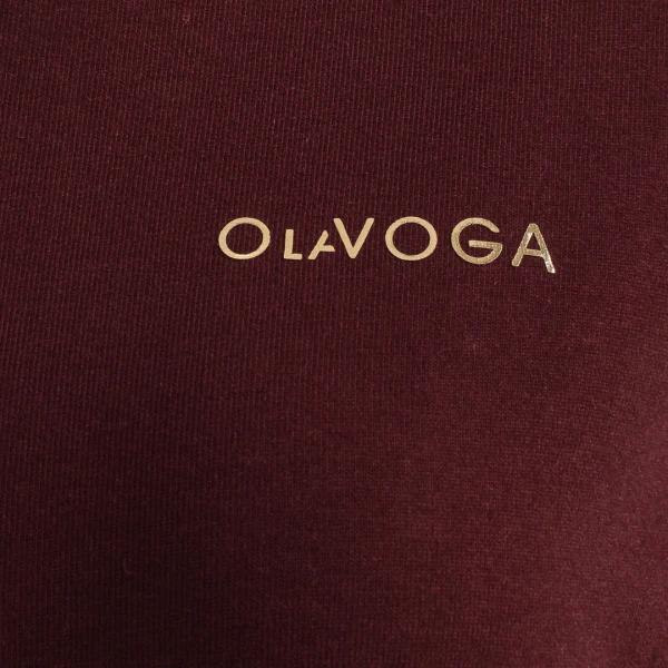 T-shirt damski OLAVOGA HAYO 2026 śliwka - mawershop