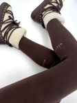 Legginsy damskie OLAVOGA NEBULA 2026 ciemny brąz - mawershop