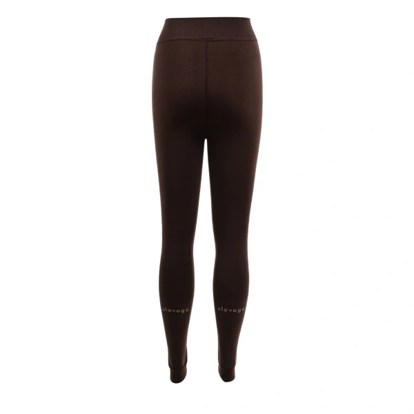 Legginsy damskie OLAVOGA NEBULA 2026 ciemny brąz - mawershop