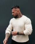 Sweter męski OLAVOGA SASIO 2026 ecru - mawershop