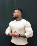 Sweter męski OLAVOGA SASIO 2026 ecru - mawershop