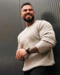 Sweter męski OLAVOGA SASIO 2026 szary - mawershop