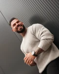 Sweter męski OLAVOGA SASIO 2026 szary - mawershop
