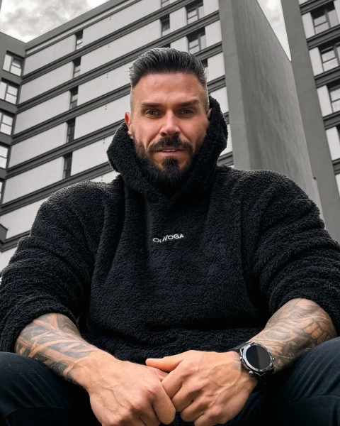 Bluza męska OLAVOGA FIDO MEN 2026 czarna - mawershop