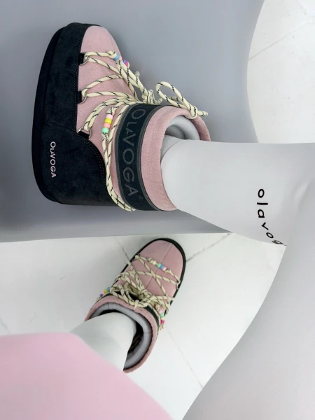 Buty damskie śniegowce OLAVOGA YETI 2026 szare - mawershop
