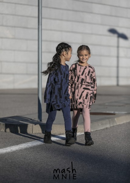 Bluza - tunika dziewczęca mashMNIE BRUSH róż
