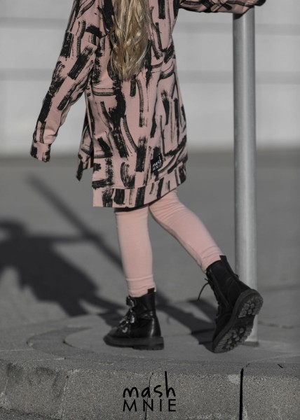 Bluza - tunika dziewczęca mashMNIE BRUSH róż