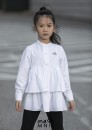 Koszula falbanki dla dziewczynki mashMNIE biała
