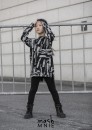 Bluza - tunika dziewczęca mashMNIE BRUSH czarna