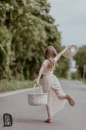 Spódnico-spodenki dziewczęce ALL FOR KIDS beżowe