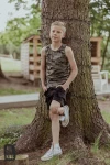 Koszulka chłopięca na ramiączkach ALL FOR KIDS moro