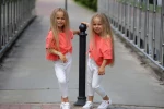 Legginsy dziewczęce Qba kids białe