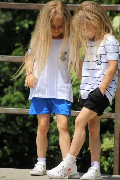 Bluzka dziewczęca z misiem Qba kids biała-maWer Fashion