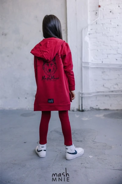 Bluza dziewczęca z kapturem mashMNIE