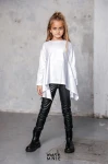 Legginsy dziewczęce eco skóra mashMNIE czarne