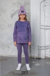Bluza dziewczęca dekatyzowana mashMNIE fioletowa