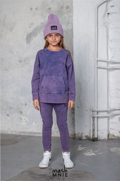 Bluza dziewczęca dekatyzowana mashMNIE fioletowa