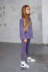 Bluza dziewczęca dekatyzowana mashMNIE fioletowa