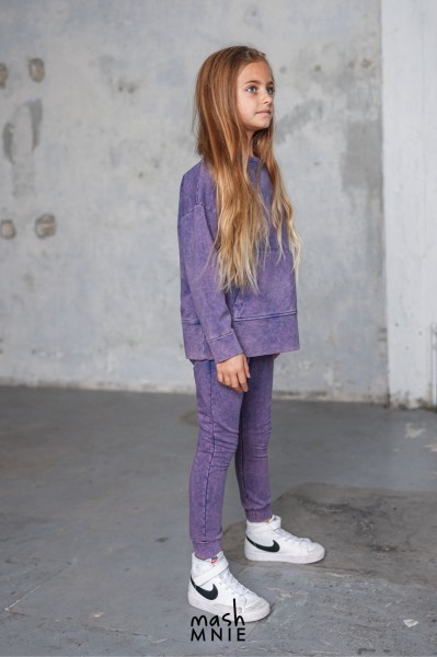 Bluza dziewczęca dekatyzowana mashMNIE fioletowa