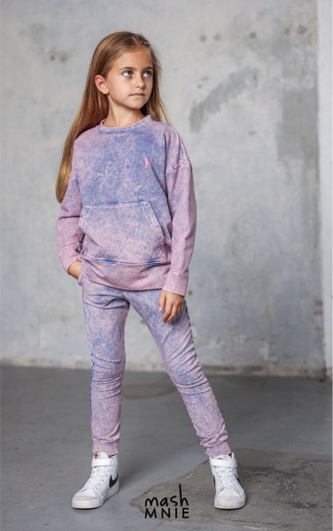 Spodnie dziewczęce dekatyzowane mashMNIE różowe