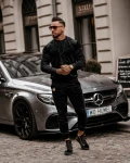 Komplet męski OLAVOGA ERIK czarny - maWer Fashion