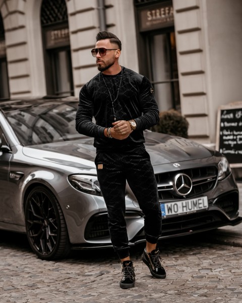 Komplet męski OLAVOGA ERIK czarny - maWer Fashion