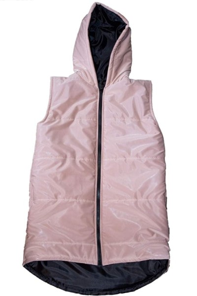 Bezrękawnik dziewczęcy KIZ by KIDS pudrowy róż