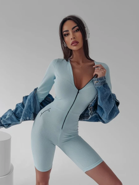 Kombinezon damski OLAVOGA ERIS błękitny – maWer Fashion