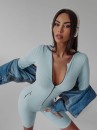 Kombinezon damski OLAVOGA ERIS błękitny – maWer Fashion