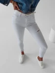 Spodnie jeansowe damskie OLAVOGA BARIA 252 białe - maWer Fashion