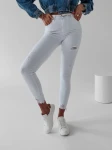 Spodnie jeansowe damskie OLAVOGA BARIA 252 białe - maWer Fashion