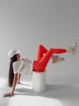 Legginsy damskie OLAVOGA HOSTE pomarańcz – maWer  Fashion