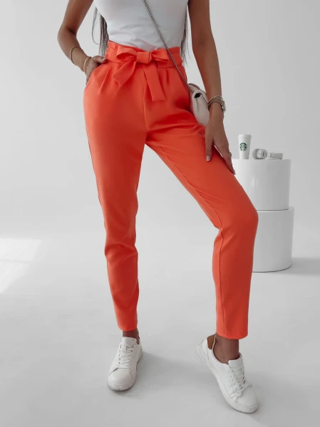 Spodnie damskie OLAVOGA NIGELLA neon pomarańcz – maWer Fashion