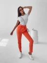 Spodnie damskie OLAVOGA NIGELLA neon pomarańcz – maWer Fashion