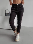 Spodnie jeansowe damskie OLAVOGA CUBA 1013 czarne - maWer Fashion