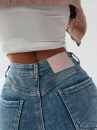Spodnie jeansowe OLAVOGA BLUE 2 niebieskie - maWer Fashion
