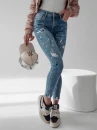 Spodnie jeansowe OLAVOGA BLUE 2 niebieskie - maWer Fashion
