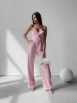 Kombinezon damski OLAVOGA DIENA pudrowy róż – maWer Fashion