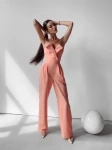 Kombinezon damski OLAVOGA DIENA brzoskwinia – maWer Fashion